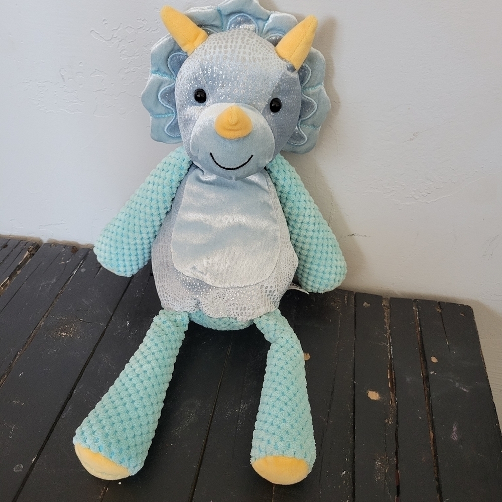 Scentsy Buddy Blue Dinosaur Terra Triceratops Plush Animal Lovie Scented